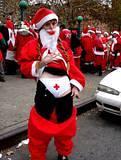 First Aid Santa - Ready to give all at NYC SantaCon 2001