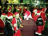 Subway Santas 1 - NYC SantaCon 2000