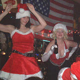 Bar dancers1 - NYC SantaCon, 2002