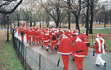 Park Santas1 - NYC SantaCon, 2002