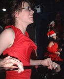 Twirling Santas - NYC SantaCon, 2002