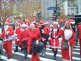 Santas On The Move! Leaving Herald Square