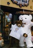 Steiff Teddy Bear - Steiff Teddy Bear mascot lends a paw at the Vermont Teddy Bear store in NYC