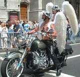 Angelic Bikers - New York City's Gay Pride Parade, 6/01.