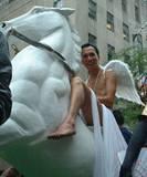 Angelic Jockey - New York City's Gay Pride Parade, 6/01.