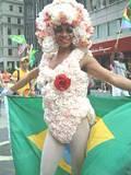 Brazilian Flower Girl - New York City's Gay Pride Parade, 6/01.