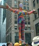 Rainbow Crucifixion - New York City's Gay Pride Parade, 6/01.