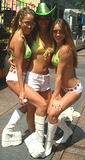 Bacardi Bikinis 1 - NYC Gay Pride Parade, 6-30-02