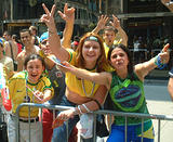 Brazil Fans - NYC Gay Pride Parade, 6-30-02