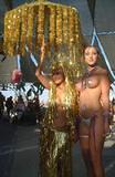 Golden & Silver Beauties - Burning Man 2001.  To edit, email Editor@CostumeNetwork.com