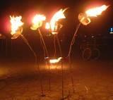 Flaming Flowers - Burning Man 2002