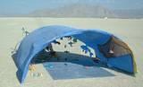 Tunnel of Love - A secluded spot out on the perimeter.  Burning Man 2002