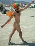 Scarrry Clown... - ... ons so many levels. Burning Man 2002