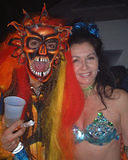 Witch doctor1 - NYC Burning Man Decompression Party, 2002
