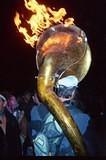 flaming tuba