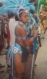 Pouting Carnival Girl - Trinidad Carnival 2000