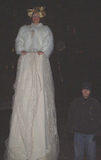 When the tall lady sings... - Talented diva at Earth Celebrations Winter Pageant, 2002