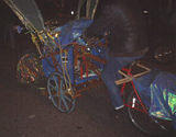 Fly Bike, Making of... - Interesting hodgepodge cycle at Earth Celebrations Winter Pageant, 2002