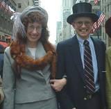 Handsome Couple - NYC's 5th Avenue Easter Parade, 2002.