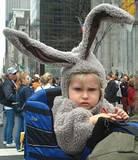 Feisty Bunny - NYC's 5th Avenue Easter Parade, 2002.