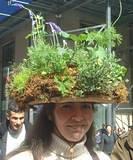 Shrubbery Hat - NYC's 5th Avenue Easter Parade, 2002.