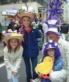 Wacky Hat Family - NYC's 5th Avenue Easter Parade, 2002.