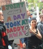 Missing Daddy - NY's annual J Day parade, 2001.