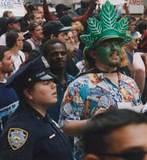 Herb hangs with the Law - NY's annual J Day parade, 2001.