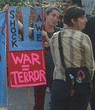 Shock awe terror
NYC Anti-War protest, Washington Square Park, 3/23/03.